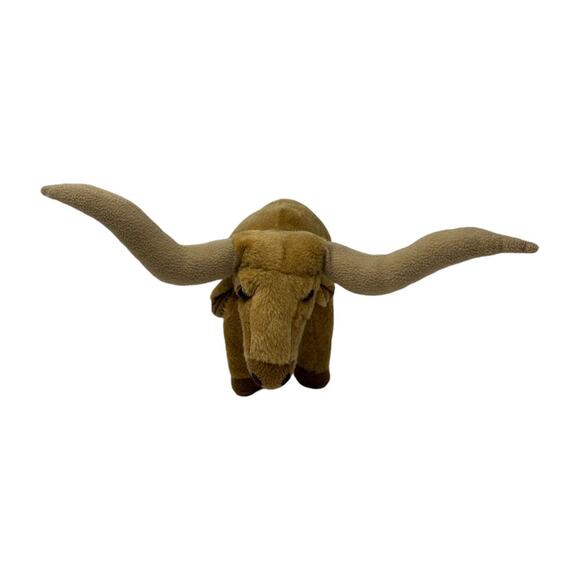 Fiesta Longhorn Standing Bull 12" Plush Stuffed Rancher Animal Texas Cowboy Toy - Picture 2 of 15
